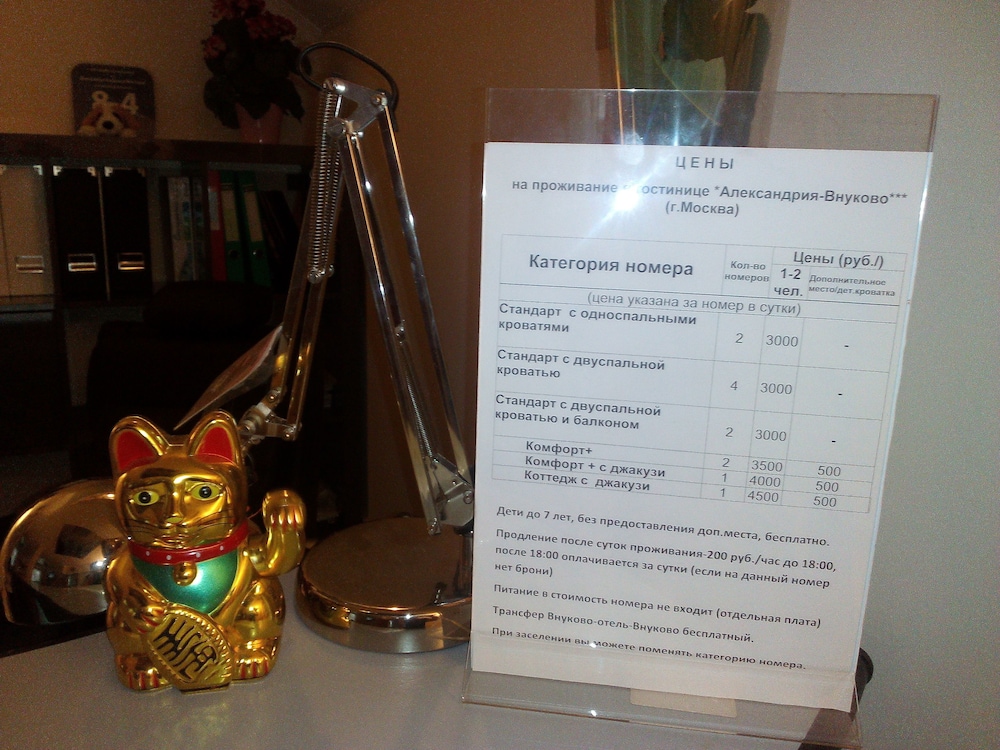 Alexandria Vnukovo Hotel - Russian Federation - Moscow